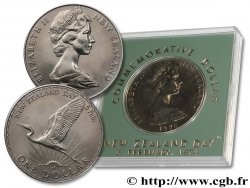 NUOVA ZELANDA
 1 Dollar Elisabeth II / grande égrette 1974 