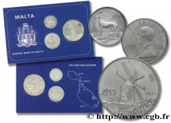 MALTA Série 3 Monnaies argent 1977 