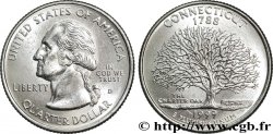 ESTADOS UNIDOS DE AMÉRICA 1/4 Dollar Connecticut : chêne  The Charter Oak  1999 Denver