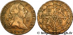 ESPAGNE 8 Maravedis Charles III 1774 Ségovie