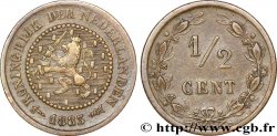 PAYS-BAS 1/2 Cent lion couronné 1883 Utrecht