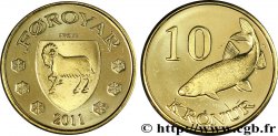 ÎLES FEROE Épreuve 10 Kronur poisson 2011  FDC 