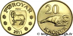 ÎLES FEROE Épreuve 20 Kronur phoque gris 2011 