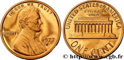 UNITED STATES OF AMERICA 1 Cent Proof Lincoln / mémorial 1977 San Francisco - S