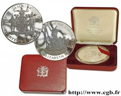 JAMAÏQUE 25 Dollars Proof 25e anniversaire du couronnement de la Reine Elisabeth II 1978  SPL 