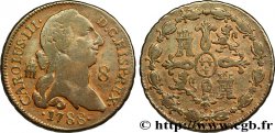 ESPAGNE 8 Maravedis Charles III 1788 Ségovie TB+ 