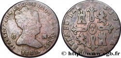 SPAGNA 8 Maravedis Isabelle II 1841 Ségovie