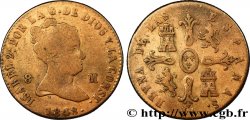 ESPAGNE 8 Maravedis Isabelle II 1848 Jubia