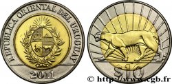 URUGUAY 10 Pesos emblème / puma 2011 Bruxelleq