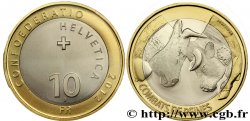 SCHWEIZ 10 Francs Combats de Reines 2012 Berne - B