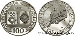YUGOSLAVIA 100 Dinara Jeux Olympiques d’Hiver de Sarajevo / hockey 1980 