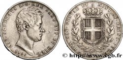 ITALY - KINGDOM OF SARDINIA 5 Lire Charles Albert 1836 Turin