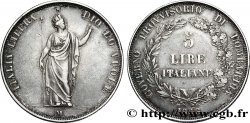 ITALIA - LOMBARDIA 5 Lire Gouvernement provisoire de Lombardie 1848 Milan