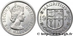 MAURITIUS 1 Roupie Elisabeth II / blason 1978 