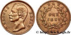 SARAWAK 1 Cent Sarawak Rajah J. Brooke 1870 