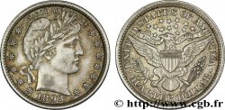 ÉTATS-UNIS D&nbsp;AMÉRIQUE 1/4 Dollar Barber 1893 Philadelphie