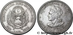 EL SALVADOR 1 Peso Christophe Colomb 1909 San Francisco MBC+ 