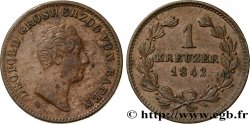 ALLEMAGNE - BADE 1 Kreuzer Grand-Duché de Bade : Léopold  1842 Karlsruhe
