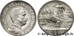 ITALIE 1 Lire Victor Emmanuel III / quadrige 1er type 1910 Rome - R