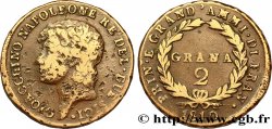 ITALY - KINGDOM OF TWO SICILIES 2 Grana Joachim Murat (Gioachino Napoleone) Roi des deux Siciles 1810 
