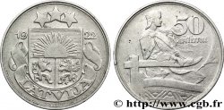 LATVIA 50 Santimu 1922 Huguenin, Le Locle, Suisse XF 