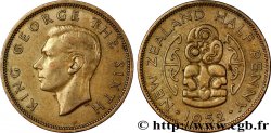 NEUSEELAND 1/2 Penny George VI / pendentif maori Hei Tiki 1952  fVZ 