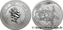 FIJI 1 Dollar BE (proof)  Elisabeth II / Tortue 2012 