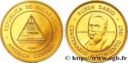 NIKARAGUA 50 Cordobas 100e anniversaire de la naissance de Ruben Dario 1967  fST 