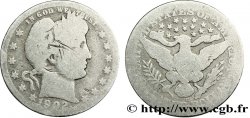 ÉTATS-UNIS D&nbsp;AMÉRIQUE 1/4 Dollar Barber 1902 Nouvelle-Orléans - O