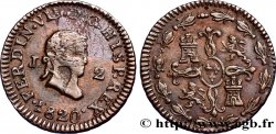 ESPAGNE 2 Maravedis Ferdinand VII 1820 Jubia TTB+ 