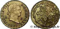 SPAIN 2 Maravedis Ferdinand VII 1827 Ségovie AU 