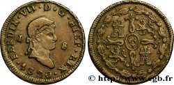 ESPAGNE 8 Maravedis Ferdinand VII 1820 Jubia TB 