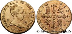 ESPAGNE 8 Maravedis Isabelle II 1844 Jubia