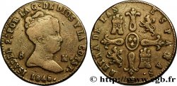 ESPAGNE 8 Maravedis Isabelle II 1846 Ségovie