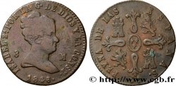 ESPAGNE 8 Maravedis Isabelle II 1846 Jubia