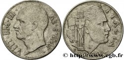 ITALY 20 Centesimi roi Victor-Emmanuel III / allégorie de l’Italie et faisceau an XVIII 1940 Rome - R