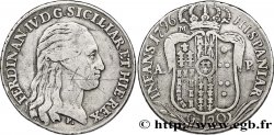 ITALIA - REGNO DI NAPOLI 1 Piastre de 120 Grana Ferdinand IV de Bourbon 1796 Naples