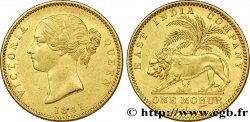 BRITISH INDIA 1 Mohur East India Company Victoria 1841 Calcutta AU 