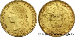 KOLUMBIEN - REPUBLIK NEUGRANADA 20 Pesos en or 1869 Medellin SS 