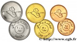 IRAK lot de 3 monnaies carte de l’Irak AH 1425 2004 