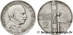 ITALY Bon pour 2 Lire (Buono da Lire 2) Victor Emmanuel III / faisceau de licteur 1926 Rome - R