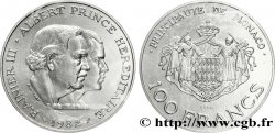MONACO Essai de 100 francs Rainier et Albert 1982 Paris