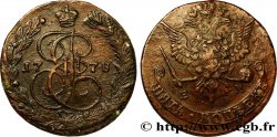 RUSSIE 5 Kopecks Catherine II 1778 Ekaterinbourg