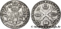 BELGIUM - AUSTRIAN NETHERLANDS 1 Kronenthaler Pays-Bas Autrichiens frappe au nom de Marie-Thérèse / armes 1765 Bruxelles XF 