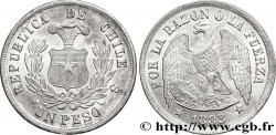 CILE 1 Peso condor 1875 Santiago