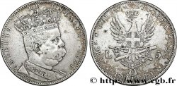 ÉRYTHRÉE ITALIENNE 1 Tallero ou 5 Lire Humbert Ier 1891 Rome TB 