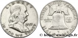 ÉTATS-UNIS D&nbsp;AMÉRIQUE 1/2 Dollar Benjamin Franklin 1957 Denver