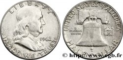 ÉTATS-UNIS D&nbsp;AMÉRIQUE 1/2 Dollar Benjamin Franklin 1962 Philadelphie TTB 