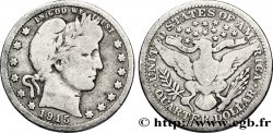 ÉTATS-UNIS D&nbsp;AMÉRIQUE 1/4 Dollar Barber 1915 Philadelphie