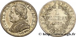VATICAN AND PAPAL STATES 1 Lire Pie IX an XXI 1866 Rome